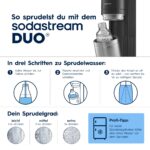 Sodastream Duo Wassersprudler mit Glasflaschen – Sprudelwasser auf Knopfdruck für zu Hause – Bild 4