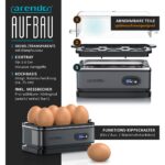 Arendo Sixcook Edelstahl-Eierkocher mit Warmhaltefunktion – bis 6 Eier – Bild 4