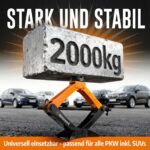 HANSEWERK Scherenwagenheber 2t mit Ratsche – Fahrzeugschutz für PKW & SUV – Bild 4