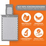 Wellax Akupressurmatte mit Kissen – Kokosfasern für Entspannung & Schmerzlinderung – Bild 5