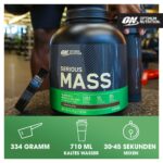 Optimum Nutrition Serious Mass Weight Gainer 2.73kg Schokolade – Muskelaufbau & Gewichtszunahme – Bild 6