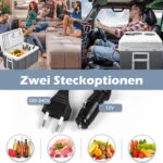 UISEBRT 48L Thermo-Elektrische Kühlbox mit Rollen – 12V/220V für Auto, Boot & Camping – Bild 6