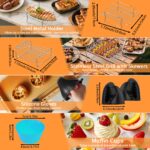 24-teiliges Airfryer Zubehör für Ninja Foodi Flexdrawer AF500EU – Silikon & Edelstahl Set – Bild 5