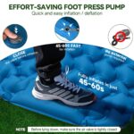 FORRINX Isomatte mit Kissen & Fussluftpumpe – Ultraleichte Campingmatte 950g für Wandern & Outdoor – Bild 4