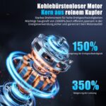 HOVIN Handstaubsauger Akku 23000Pa Kabellos – Starker Mini Staubsauger für Auto & Haus – Bild 6
