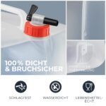 Movoja 4er Set Faltbarer Wasserkanister 10L mit Hahn – BPA-frei & lebensmittelecht – Bild 2
