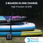 TOPUMP TPS260 20PSI Elektrische SUP-Pumpe – Wiederaufladbar mit Auto-Off für Paddle-Board & Kajak – Bild 5