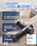 HELDENWERK Massagepistole mit 7 Köpfen & 30 Geschwindigkeiten – Tiefenmassage mit Wärmefunktion – Bild 2