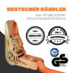 HELDENWERK 4er Set Spanngurte mit Ratsche 5m – TÜV/GS zertifiziert für sichere Ladungssicherung – Bild 4