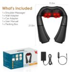 Brelley Nackenmassagegerät mit Wärmetherapie – 3 Intensitäten & bidirektionale Rotation – Bild 8
