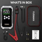 YUSMAN 8000A Starthilfe Powerbank mit 150PSI Kompressor – 4-in-1 Notfallset für Autos – Bild 7