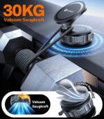 VICSEED Militär-Autohalterung mit Nano-Vakuum & N58-Magneten – MagSafe Handyhalter 360° – Bild 3