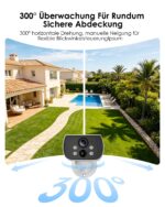 CZEview 3K 5MP Solar-Überwachungskamera Aussen – 300° Schwenkfunktion & Farb-Nachtsicht – Bild 4