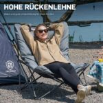 EVER ADVANCED Luxus Campingstuhl XXL 180kg – Übergrosse Sitzfläche mit Hochlehne für maximalen Komfort – Bild 8