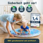 NouBaby® Wassermatte Baby XXL – BPA-frei Spielmatte für Bauchzeit ab 3 Monaten – Bild 5