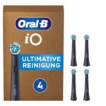 Oral-B iO Black Ultimative Reinigung Aufsteckbürsten – 4er Set für elektrische Zahnbürsten