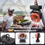 Multper 20000mAh Camping Ventilator mit Fernbedienung, LED & Timer – Tragbarer Akku Ventilator – Bild 6