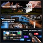 Philoent Smart Projektor 4K/1080P – Ultrakurzdistanzbeamer mit WiFi 6 & Auto-Trapezkorrektur – Bild 8