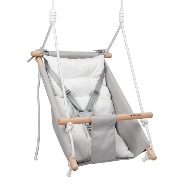 Tulano Hop 40 3-in-1 Babyschaukel – Mitwachsend für 6–36 Monate mit 5-Punkt-Gurt