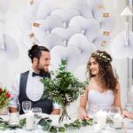 ZOOI Handfächer Hochzeit 36er Set – Herzförmige Papierfächer Weiss für Hochzeitsdeko – Bild 5