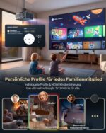 WiMiUS G2 4K Beamer mit Google TV 14.0 – 2200 ANSI Smart Projektor mit MEMC & Dolby Audio – Bild 8