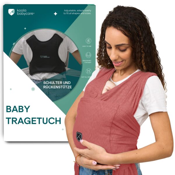 KOALA BABYCARE Tragetuch – Ergonomische Babytrage bis 9 kg für Neugeborene