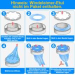 Windeleimer Nachfüllfolie 30er Pack – Universal Nachfüllkassetten für Windeleimer & Katzenstreu – Bild 4