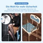 Safe Age Duschstuhl mit abnehmbarer Rückenlehne – höhenverstellbar & rutschfest – Bild 7