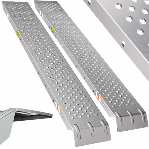 MONZANA 2er-Set Auffahrrampen 400 kg – Robuste Stahl-Laderampen für PKW & Anhänger