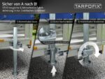 Tarpofix Anhängerstützen Set 600mm – 300kg Stützlast mit Klemmhalter & verzinktem Stahl – Bild 5