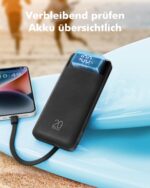 Charmast 20000mAh Powerbank mit 22,5W – 6 Geräte gleichzeitig laden – Bild 6