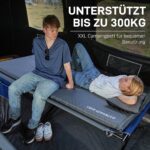 EVER ADVANCED Klappbett 214x106cm – XXL Campingbett 300kg belastbar für Outdoor & Garten – Bild 2