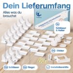 MUTKIND® 20x Magnetische Kindersicherung mit TESA-Kleber + 3 Schlüssel – Schranksicherung ohne Bohren – Bild 5