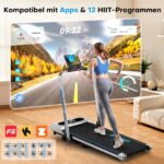 FOUSAE 5-in-1 Laufband mit 9% Steigung & 12 HIIT-Programme – Klappbar für Zuhause – Bild 2