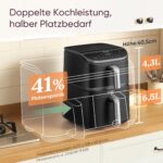 COSORI Turbo Tower Pro Smart Airfryer 10,8L – Intelligente Heissluftfritteuse mit DualBlaze – Bild 8