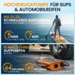 TowerTop SUP Pumpe 10500mAh – 50 PSI Elektropumpe mit Akku für SUP & Auto – Bild 4