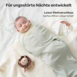 Momcozy Pucksack Baby 0-3 Monate – Swaddle mit leisem Klettverschluss & Reissverschluss, 2er-Pack – Bild 3