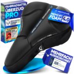 Nextcover® Fahrradsattel Überzug CoverPro mit Memory-Foam 4.0 – Ergonomisches Gel Sattelbezug