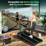 CHAOKE 2026 Klappbares Laufband mit App-Steuerung – 12 km/h, 9% Steigung, 2,75 PS Motor – Bild 4