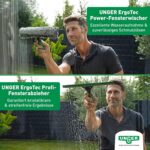 UNGER ErgoTec 6in1 Complete Kit – Profi-Fensterreiniger Set für streifenfreie Glasreinigung – Bild 4