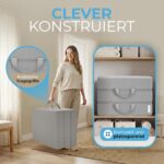 ELONEO Klappmatratze 75x195 cm – 15 cm Schaumstoff, waschbar, faltbar für Gäste & Reisen – Bild 4