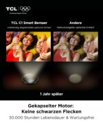 TCL C1 Smart Mini Beamer mit Google TV – 4K Projektor mit Autofokus für Heimkino – Bild 8
