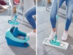 Leifheit Bodenwischer Profi XL Micro Duo – Rückenschonender Wischmop 146 cm mit Fussklick – Bild 8