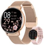 Oliimptek Smartwatch Damen Rund 1.39" – Fitnessuhr mit Telefonfunktion & 120+ Sportmodi