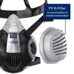 Dräger X-plore 3300 Halbmaske mit P3 Partikelfilter – Atemschutz für Handwerker – Bild 3