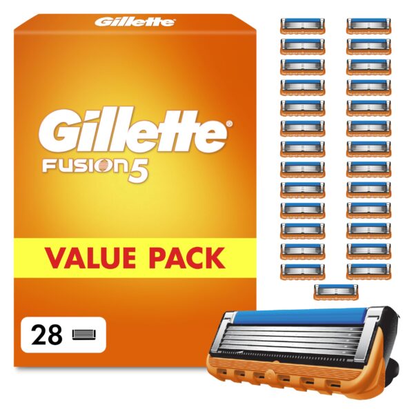 Gillette Fusion5 Rasierklingen 28er Pack – Nassrasierer Klingen für Herren