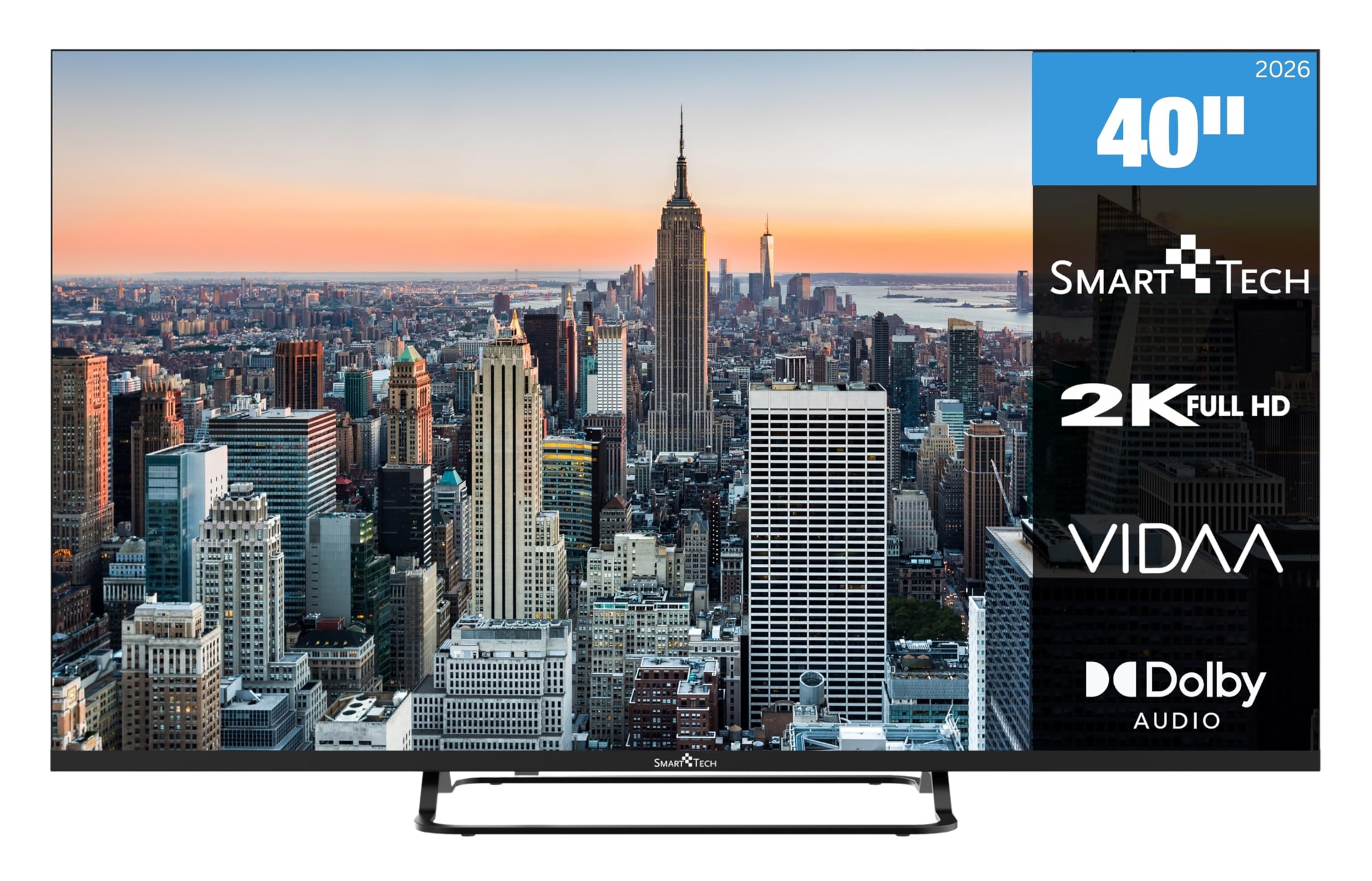 81V2UbNxI1L._SY1644_.jpg Smart Tech 40 Zoll Smart TV mit Full HD & Triple-Tuner – VIDAA LED Fernseher – Bild 1