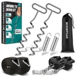 SCHINTILLO Sturmsicherung für Thule Omnistor – 39 cm Spiralbodenanker & 414 cm Gurte