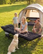 Sportneer Feldbett mit Matratze 71/81cm – 204kg Tragfähigkeit für Camping & Gäste – Bild 6