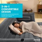 Intex Aufblasbares Futon-Sofa Queen-Size – 2-in-1 Ausziehbett mit Schnellventilen – Bild 5